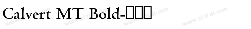 Calvert MT Bold字体转换